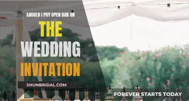 Open Bar Benefits: Wedding Invitation Etiquette