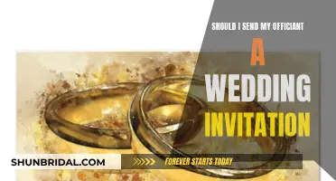 Invitation Etiquette for Your Wedding Officiant