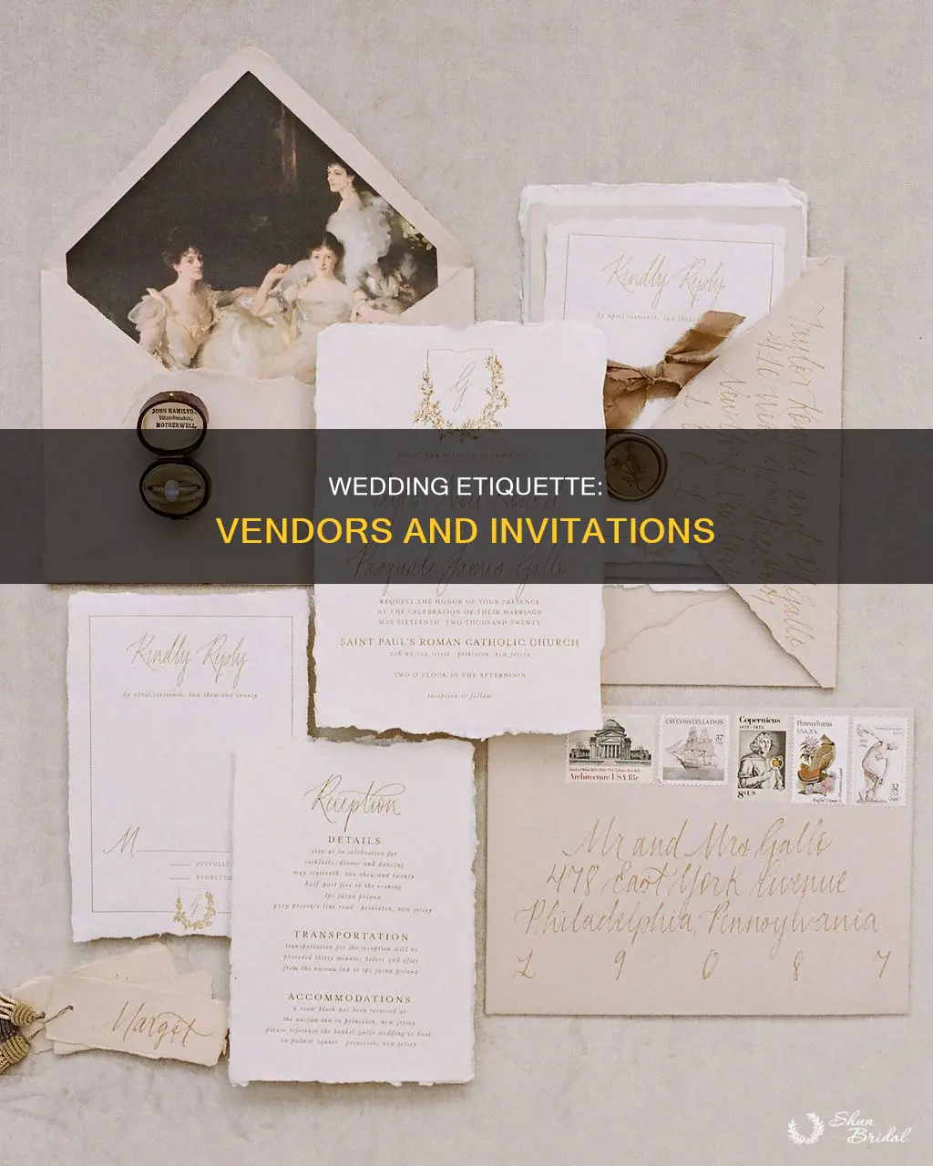 should I sent wedding invitation to vendors