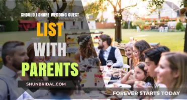 Sharing Your Wedding Guest List with Parents: Etiquette and Boundaries