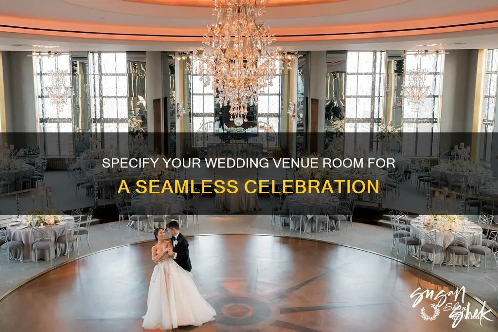 should I specify room of wedding venue reception