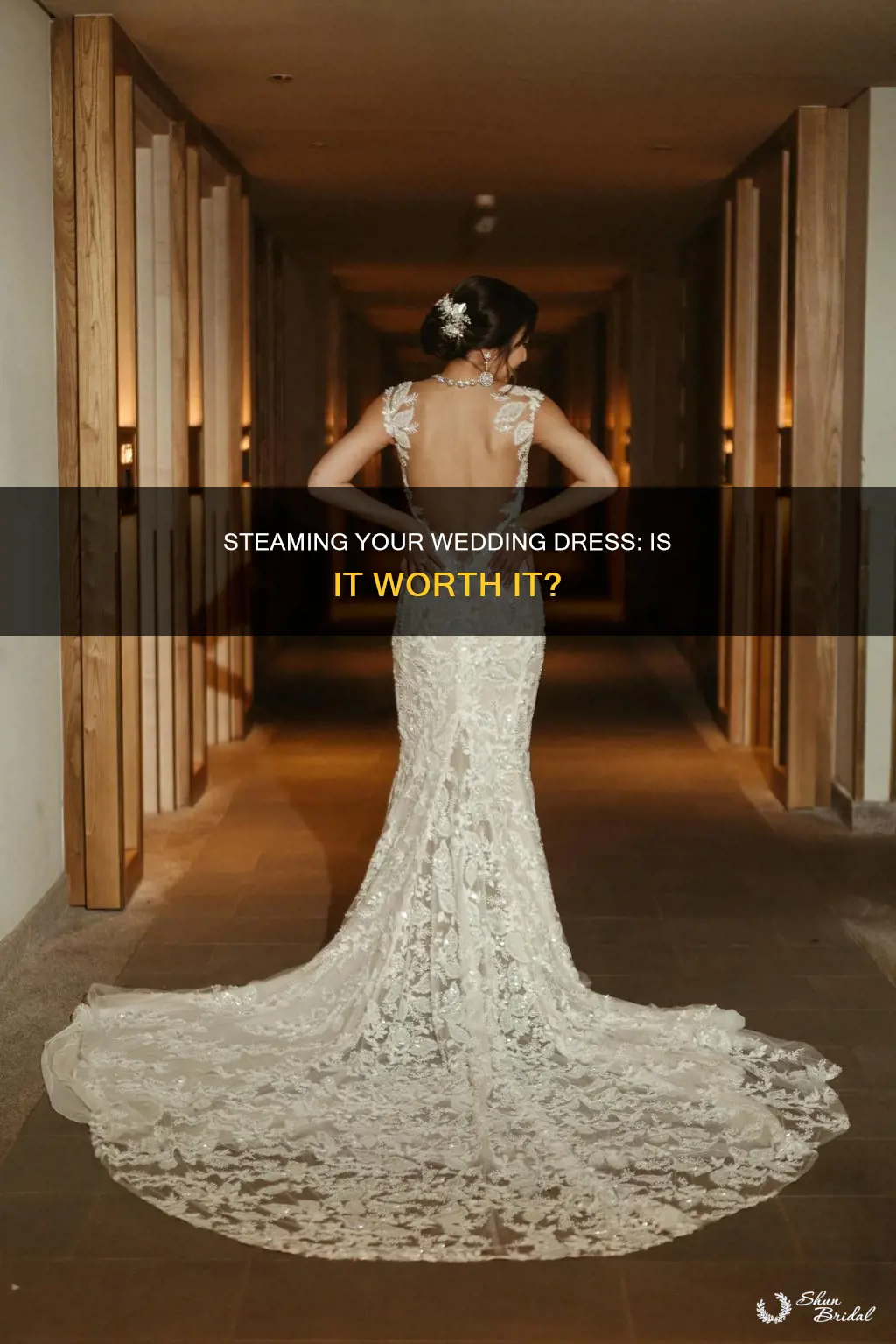 should I steam my wedding dress