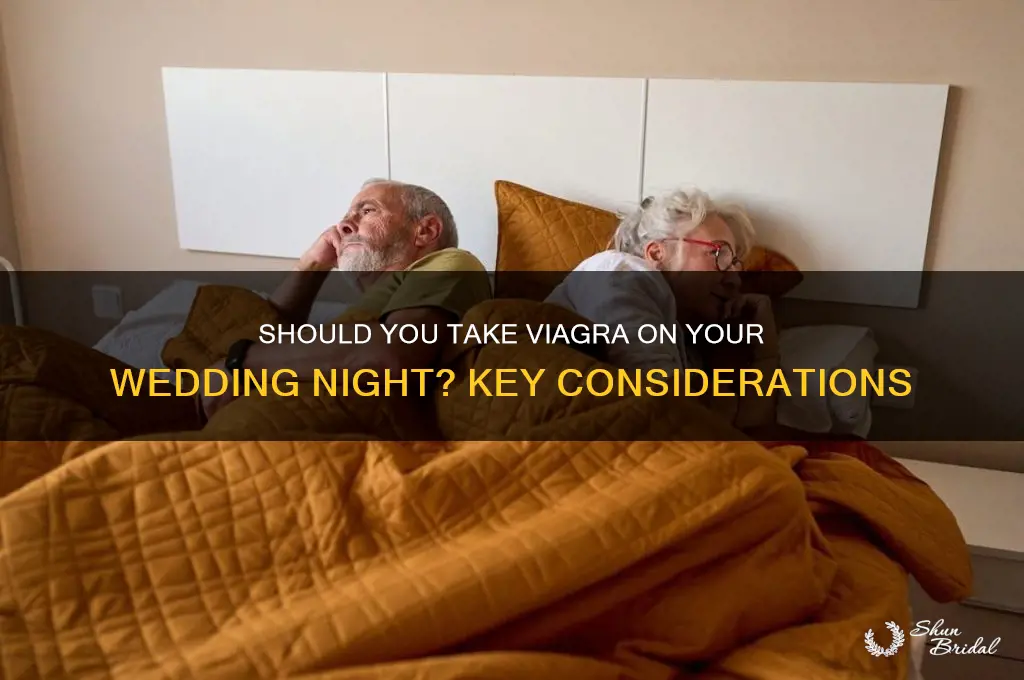 should I take viagra on wedding night
