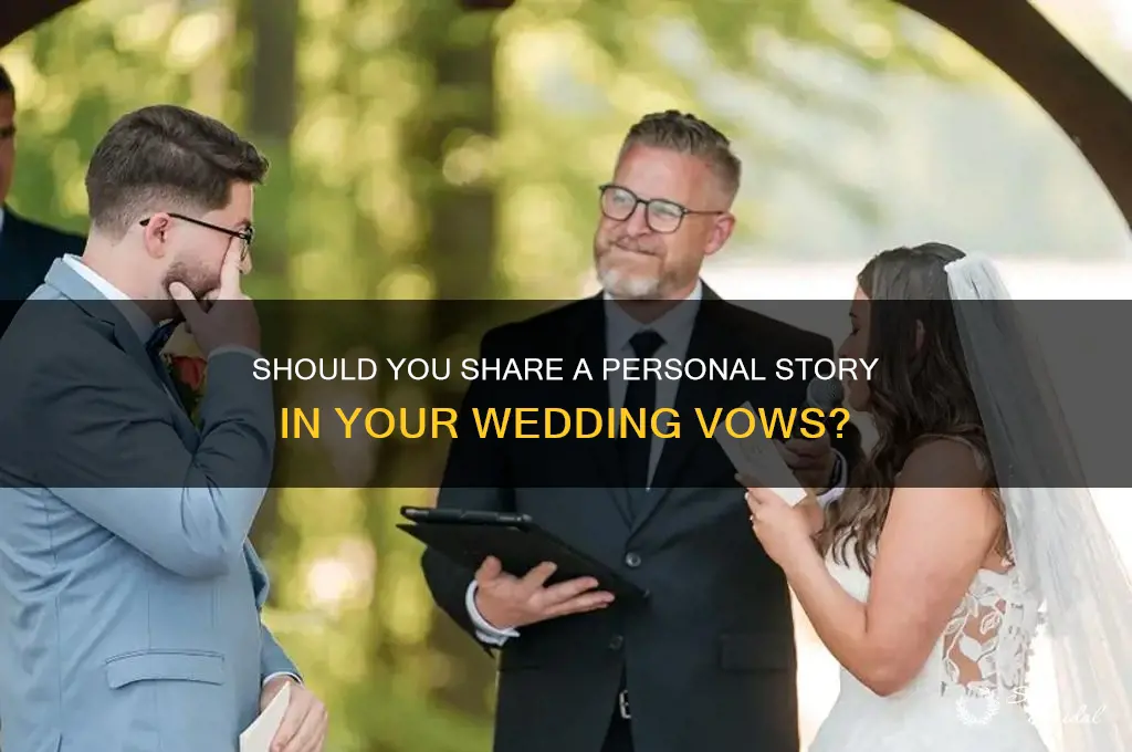 should i tell a store in my vows