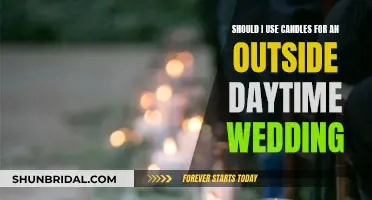 Daytime Outdoor Wedding: Candles, Yay or Nay?
