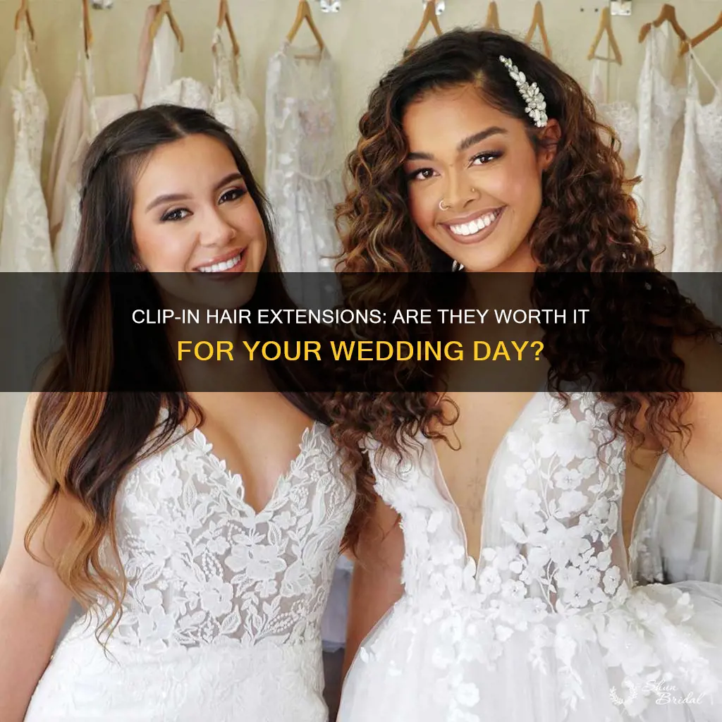 should I use clip in hair extensions for my wedding
