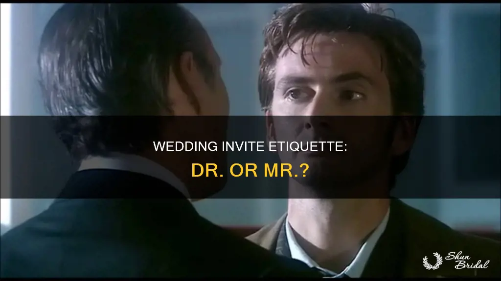 should I use dr or mr for the wedding invite