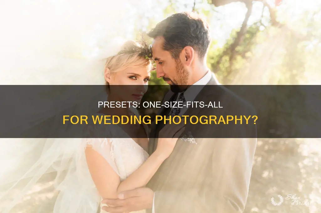 should I use the same preset for every wedding photo