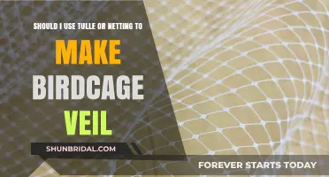 Tulle vs. Netting: Choosing the Perfect Birdcage Veil Material