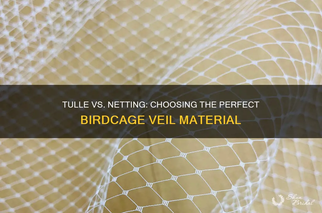 should i use tulle or netting to make birdcage veil