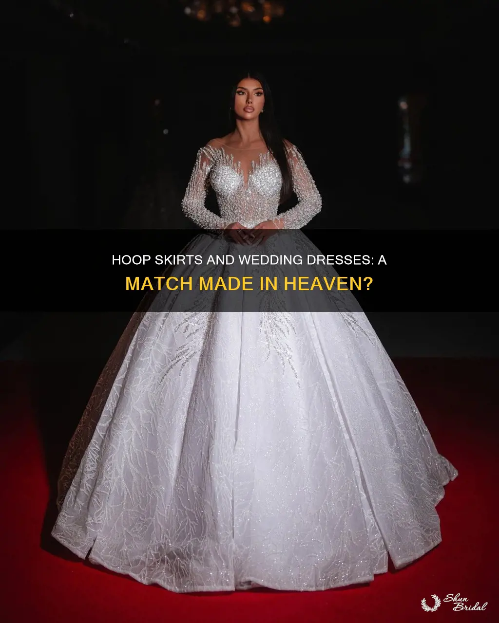 should I wear a hoop with my wedding dress