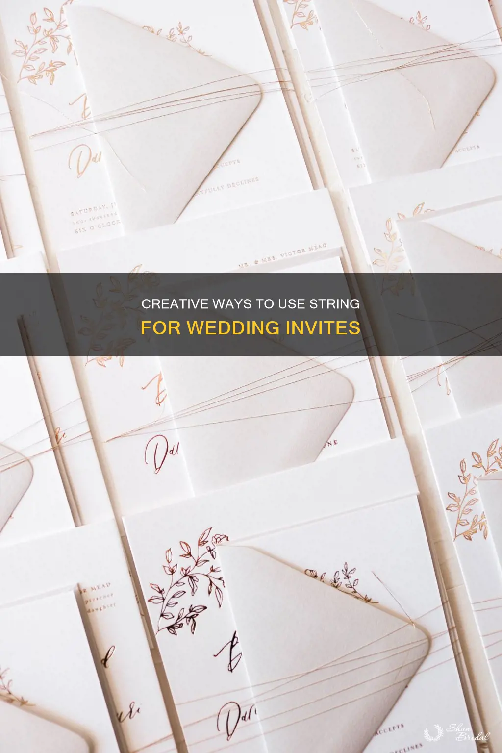 should I wrap wedding invitation with string