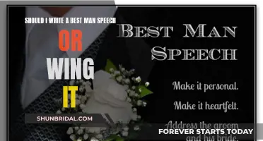 Best Man Speech: To Wing It or Not?