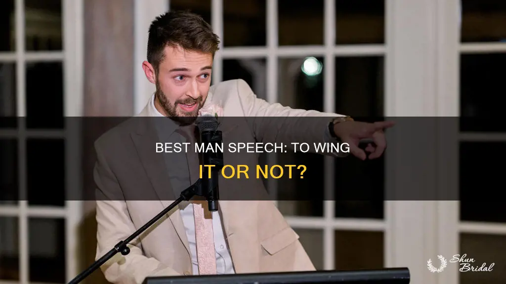 should I write a best man speech or wing it