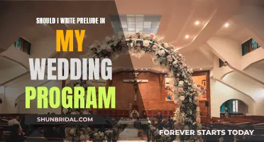 Prelude or Not: The Wedding Program Dilemma