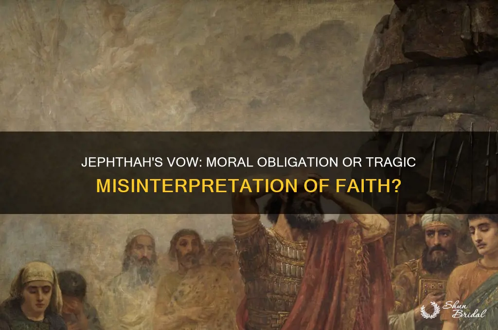 should jeptha have kept his vow to god