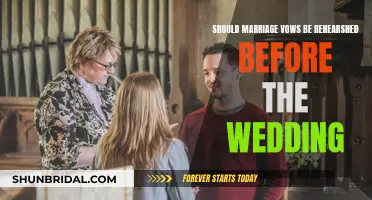 Practice Makes Perfect: Rehearsing Marriage Vows