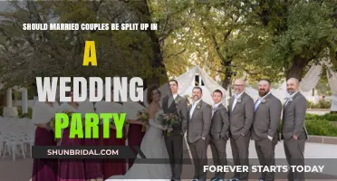 Should Wedding Parties Separate Married Couples? Pros, Cons, and Etiquette