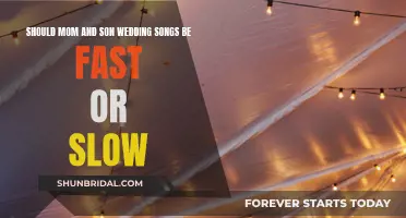 Mom-Son Wedding Songs: Slow or Fast-Paced?