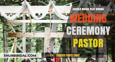 Should Wedding Ceremonies Include Music During the Pastor's Speech?
