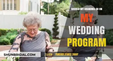 Should Grandma Be Included in Your Wedding Program? Pros and Cons