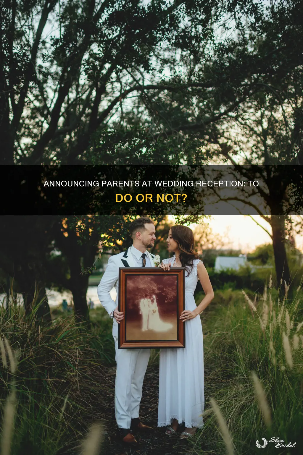 should parents by announced at wedding reception