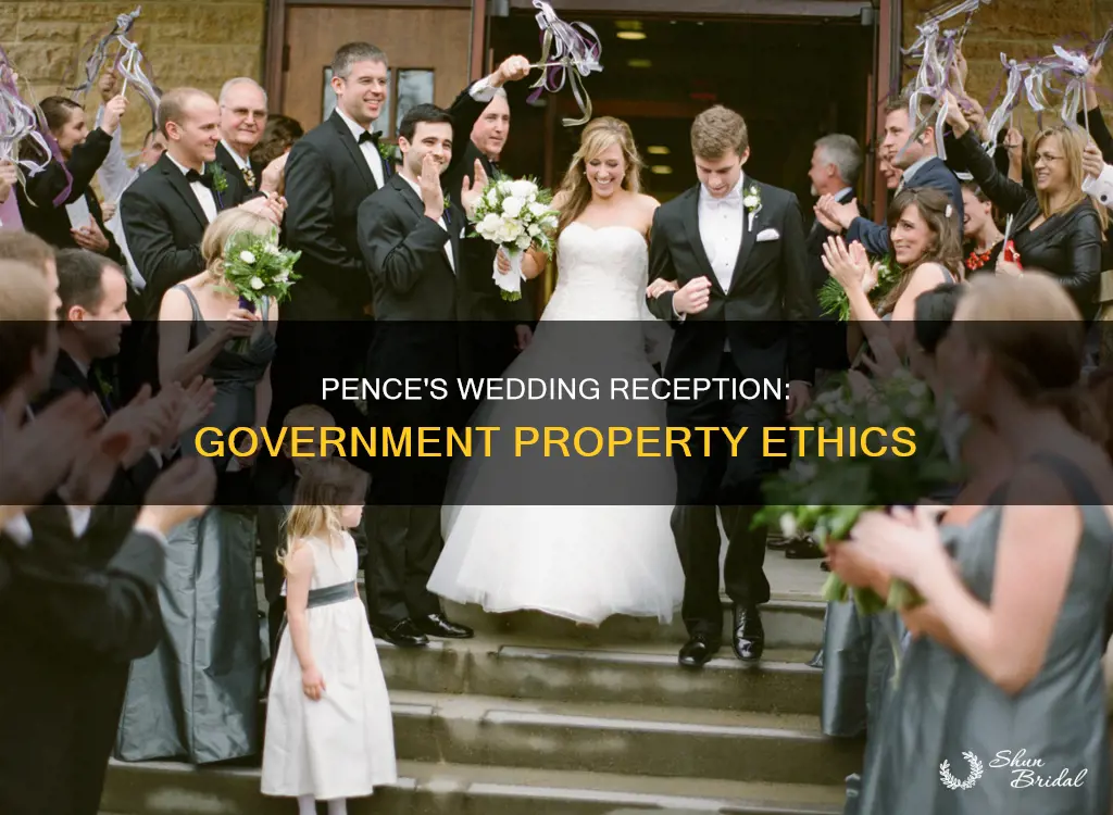should pence have wedding reception in government property