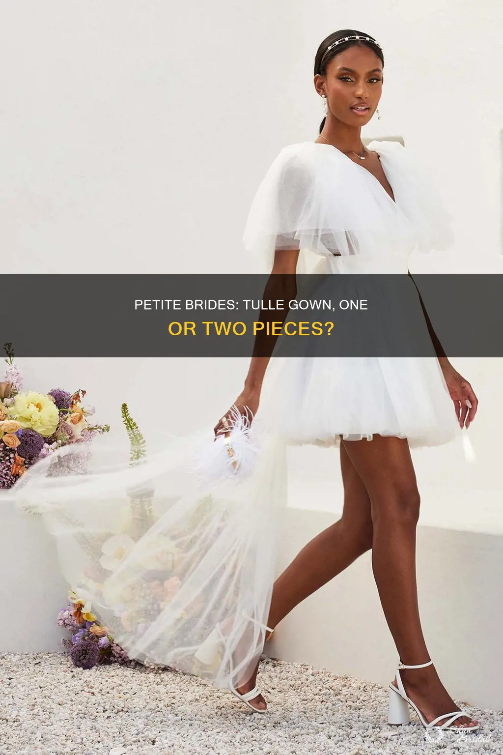 should petite brides wear 2 piece tulle wedding dress
