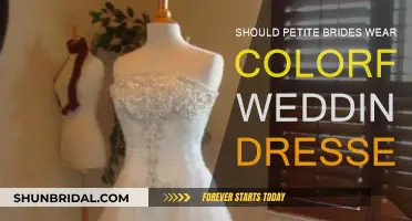 Petite Brides: Embrace Color for Your Wedding Dress
