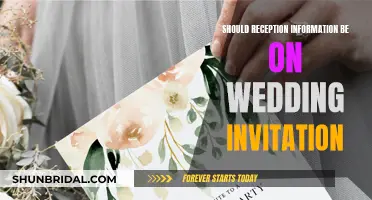 Wedding Invitation Etiquette: Reception Details Included or Excluded?