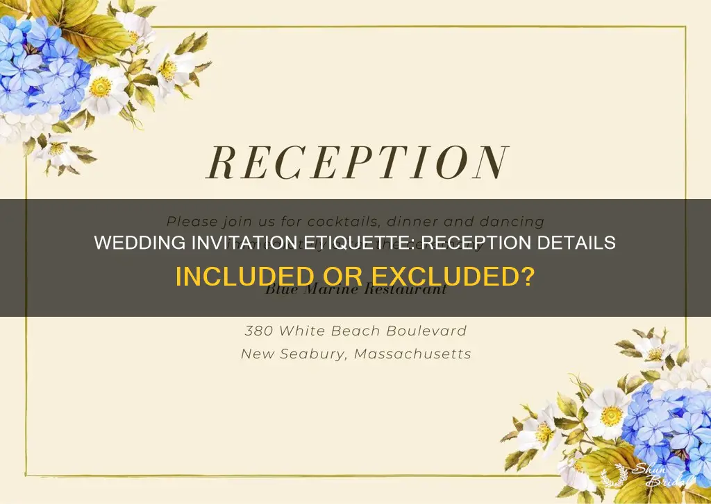 should reception information be on wedding invitation