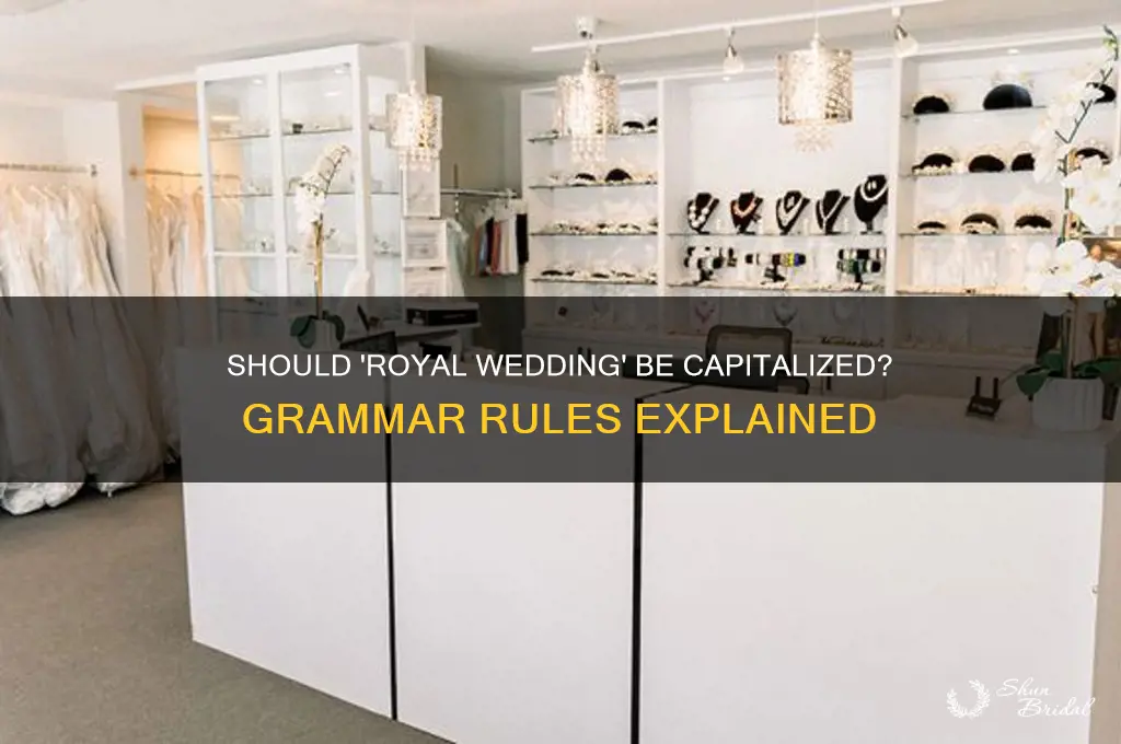 should royal wedding be capitalized