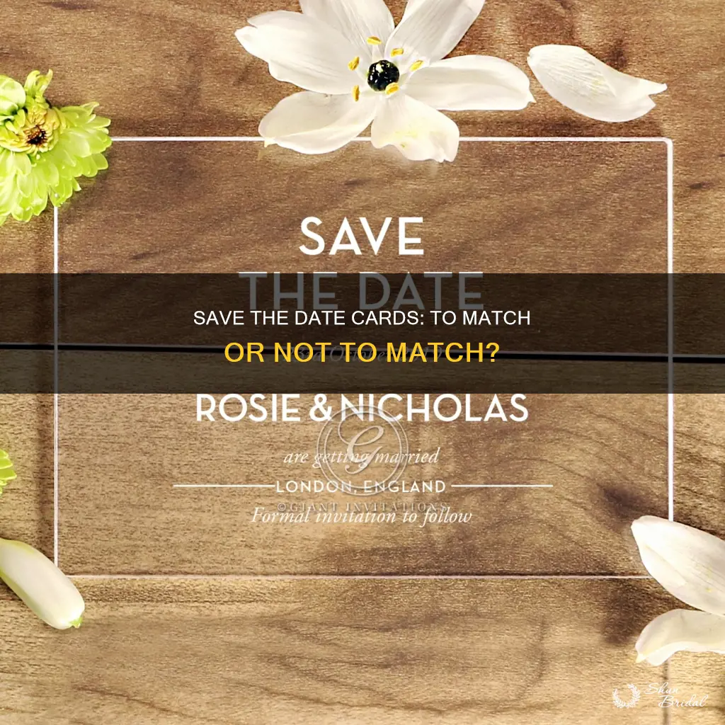 should save the date cards match wedding invitations