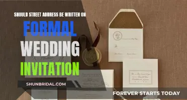 Formal Wedding Invitation Etiquette: To Include Your Address or Not?