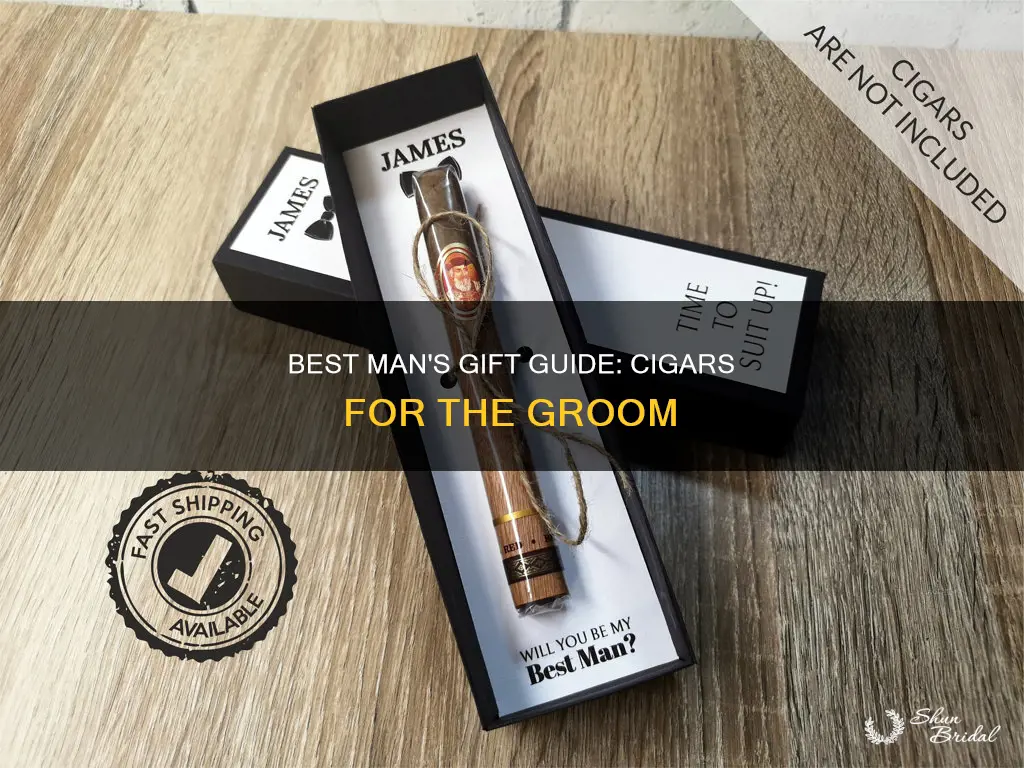 should the best man gift the groom with cigars