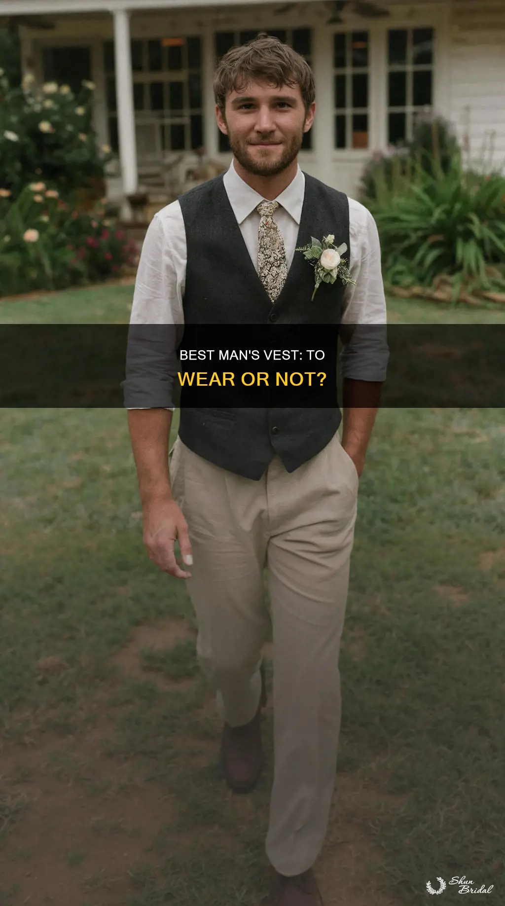 should the best man wear a vest