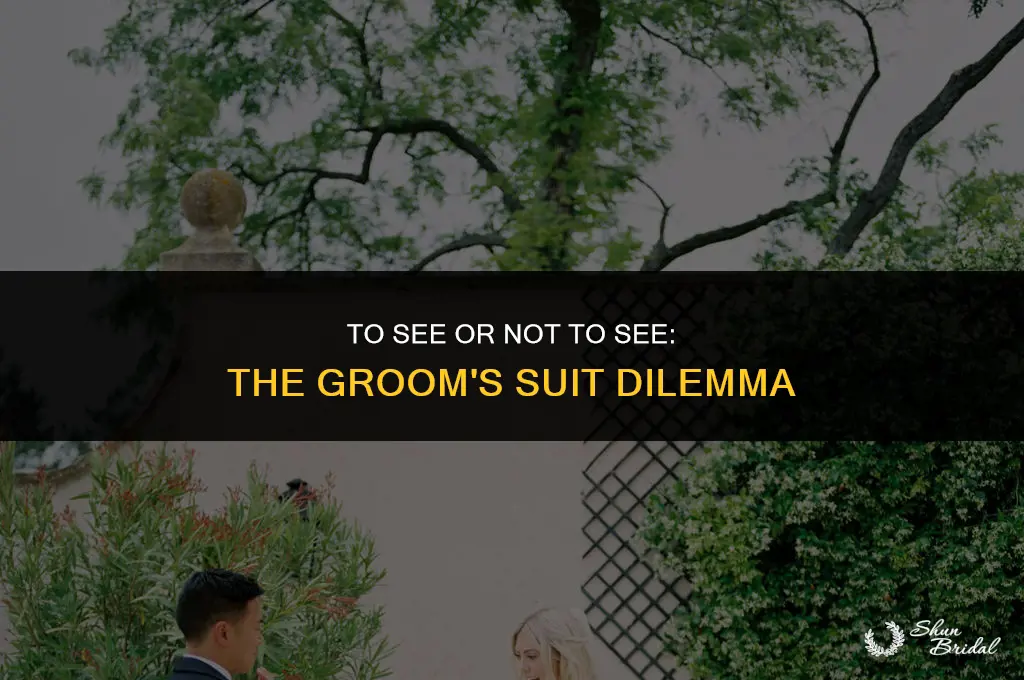should the bride see the groom