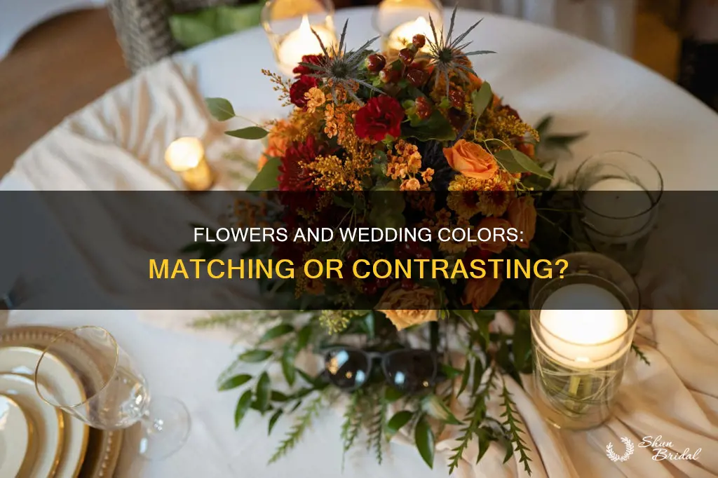 should the color of my wedding match my flowers