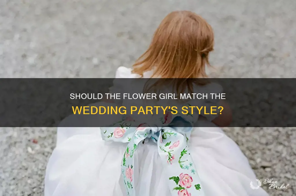 should the flower girl match the rest of