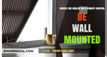 Kohler Veils Remote Control: Wall Mounting Pros and Cons