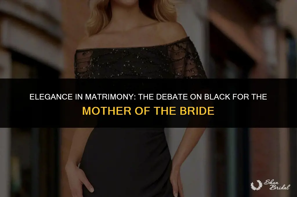 should the mother of the bride wear black