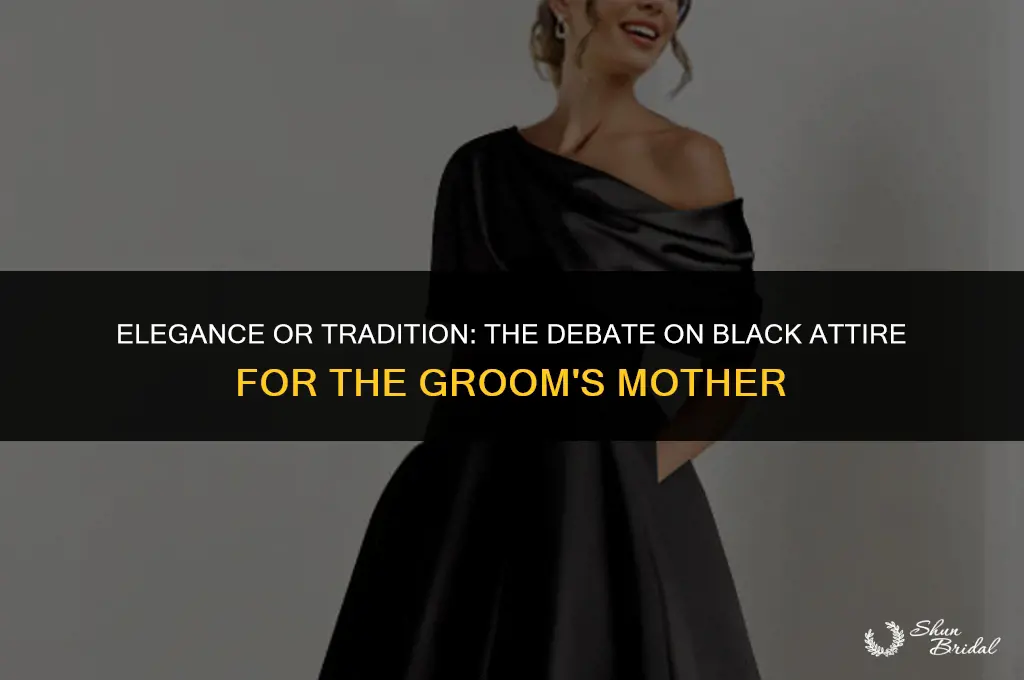 should the mother of the groom wear black
