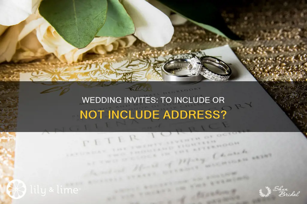 should the reception address be on the wedding invitations