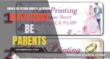 Who Should Be the Return Addressee on Wedding Invitations?