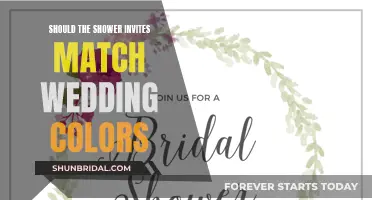 Shower Invites: Matching Wedding Colors, Good or Bad?