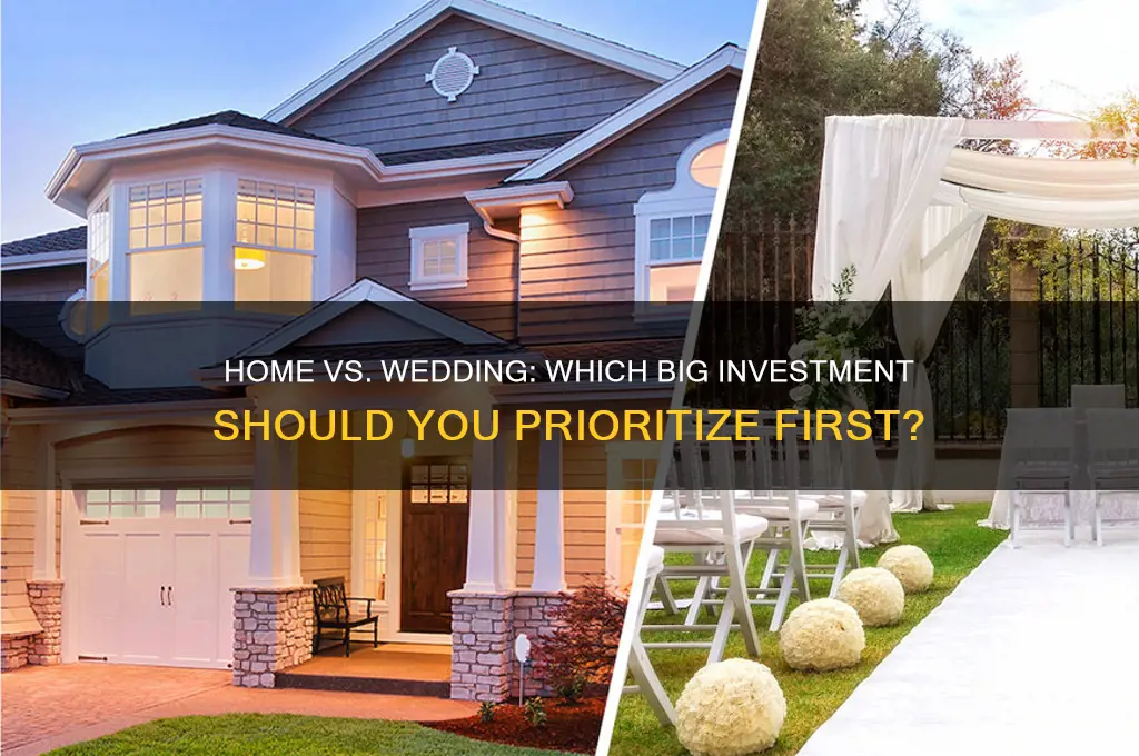 should we buy a home or have a wedding