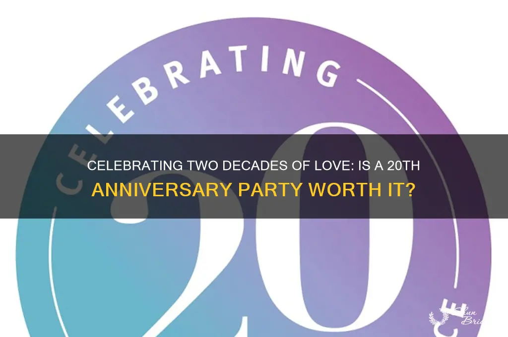 should we have a party for a 20th wedding anniversary