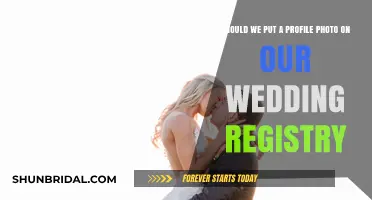 Profile Picture on Wedding Registry: To Add or Not?