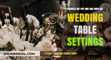 Etiquette Tips: Mr. and Mrs. on Wedding Table Settings?