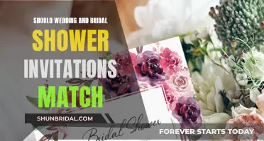 Bridal Shower and Wedding Invites: Matching or Mismatched?